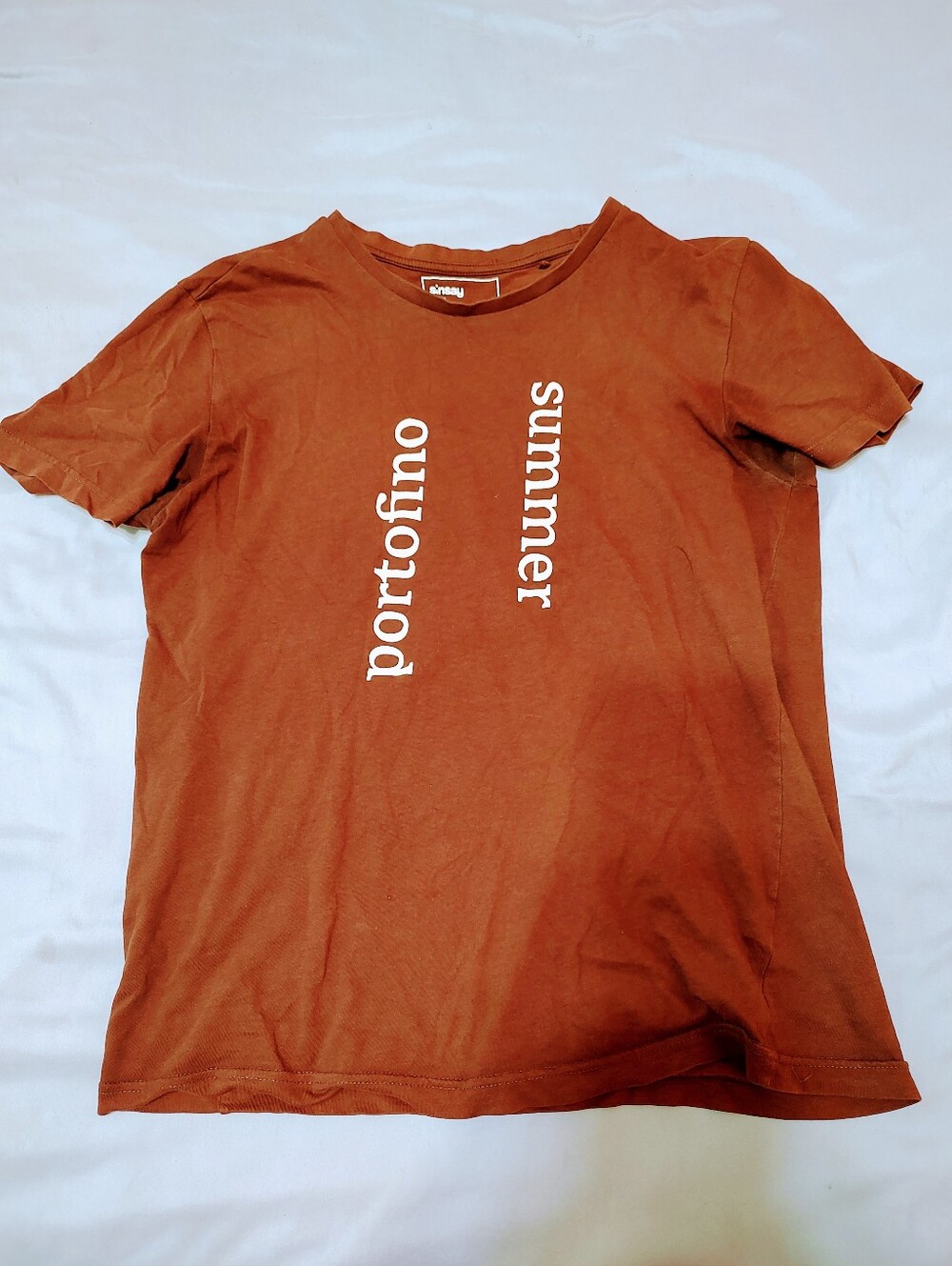 Size L Reddish Brown Sinsay T-Shirt